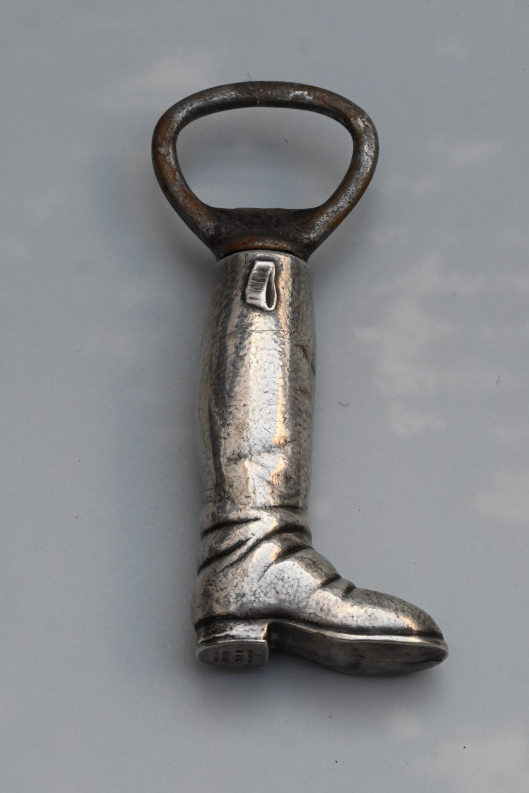 Collectible Antique Sterling Silver Riding Boot Corkscrew and Bottle Opener5
