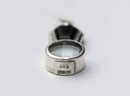 Sterling Silver Southwestern Jewelers Loupe with Black Onyx Gemstone2