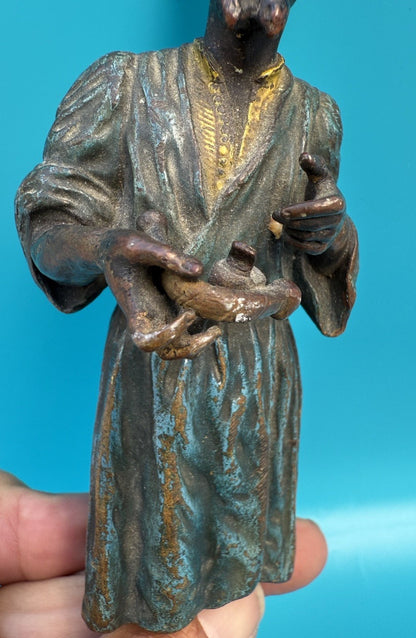 Antique Franz Bergman Austrian Vienna Cold Painted Bronze Figure of Bedouin Arab8