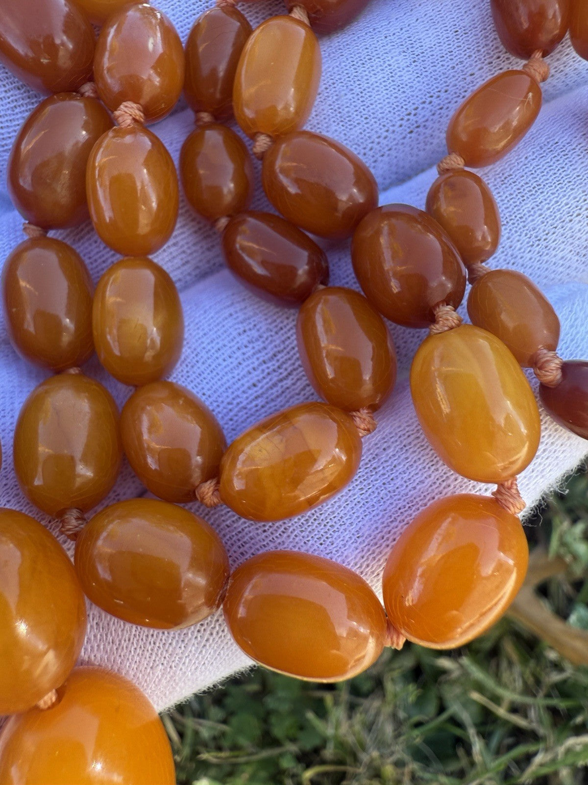 Wonderful Antique / Vintage Natural Butterscotch Amber Necklace3