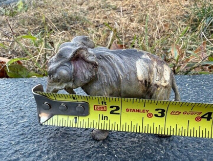 Highly Detailed Antique Austrian Vienna Cold Painted Bronze Figure of Elephant19