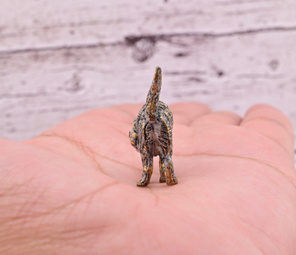 Life-Like Antique Austrian Vienna Cold Painted Bronze Figure of Scared Cat5