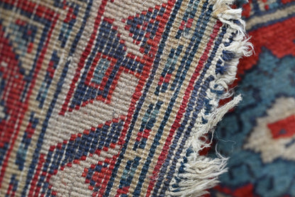 Gorgeous Handmade Mid - 20th Century Caucasian Kazak 6' x 4' Area Rug6