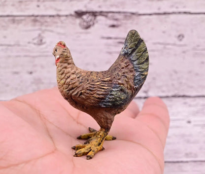 Original High Quality Antique Austrian Vienna Cold Painted Bronze of Hen4
