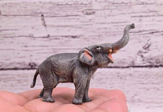 Gorgeous Antique Austrian Vienna Cold Painted Bronze Figure of Elephant0