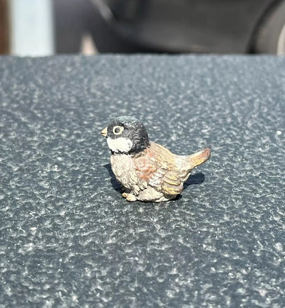 Lovely Antique Austrian Vienna Cold Painted Bronze Figure of Cute Small Sparrow7