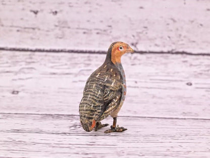 Rare Antique Austrian Vienna Cold Painted Bronze Figure of Partridge Game Bird3