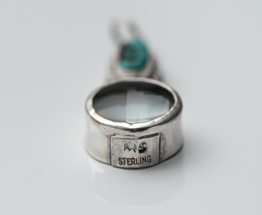 Sterling Silver Southwest Jewelers Loupe with Blue Turquoise2