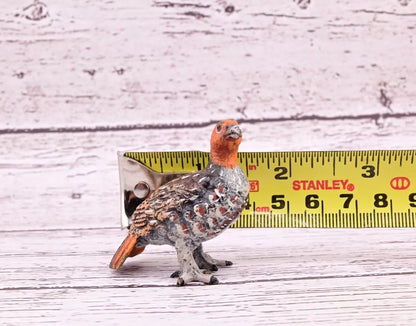 Antique Austrian Vienna Cold Painted Bronze Figure of Partridge Game Bird1