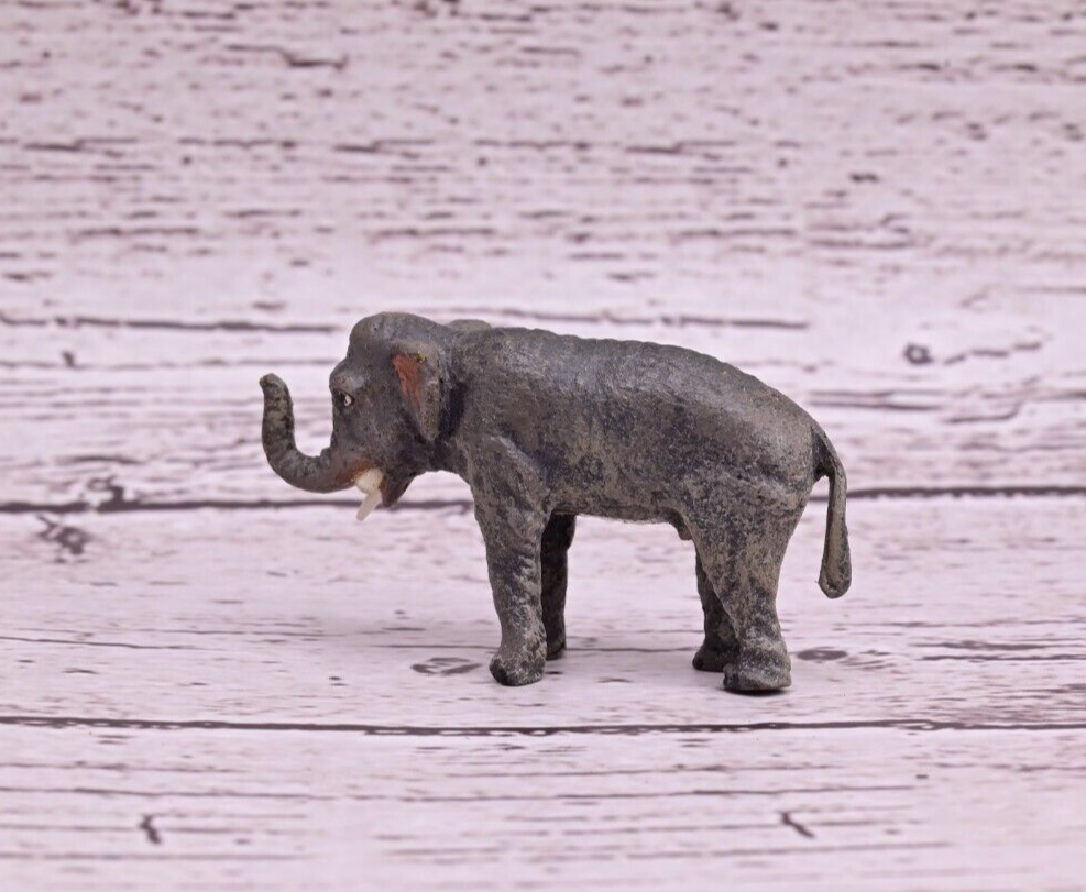Original Small  Antique Austrian Vienna Cold Painted Bronze of Elephant5