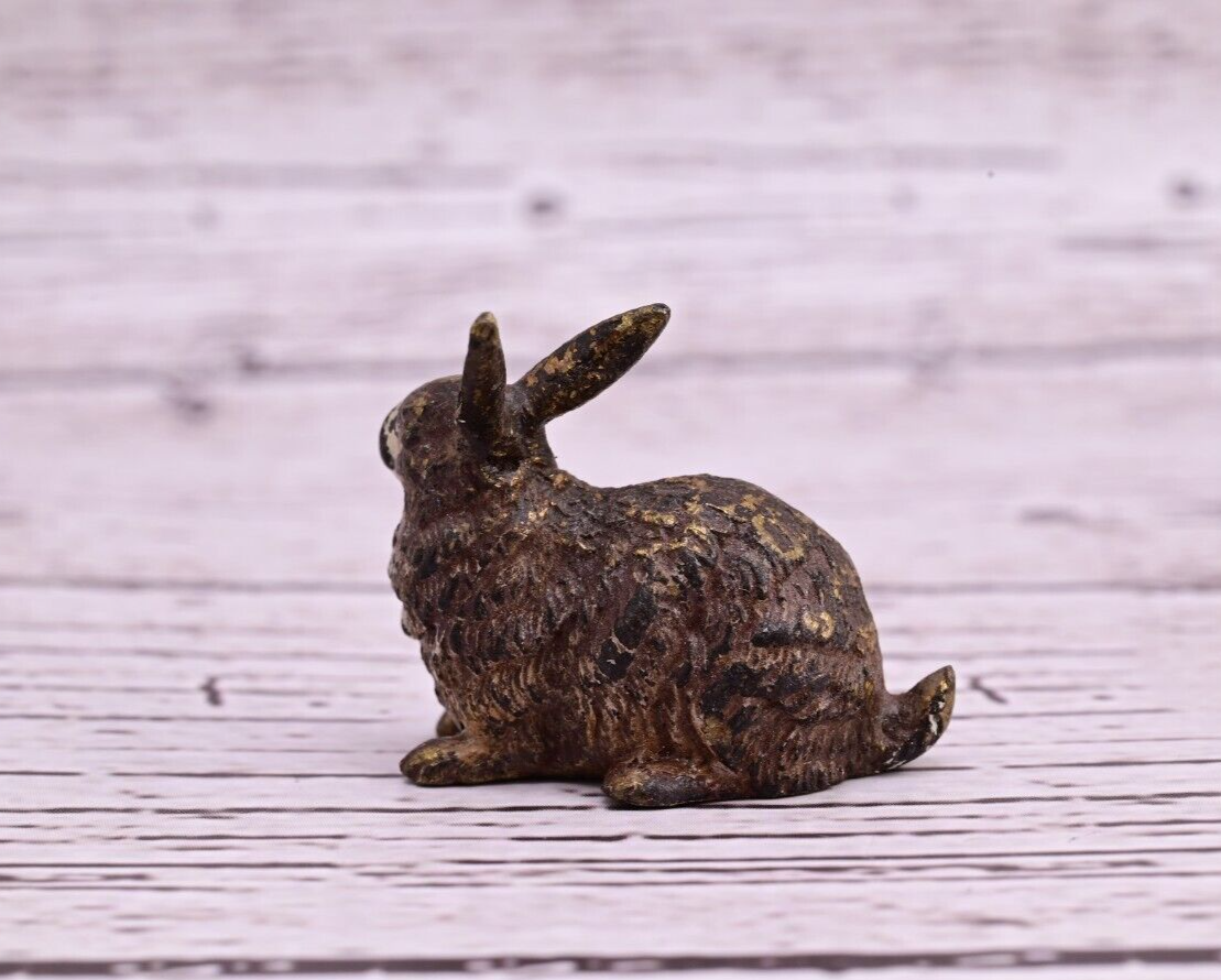 Fine Quality Antique Cold Painted Austrian Vienna Bronze Figure of Rabbit10