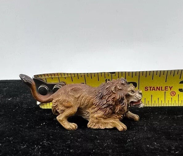Super Awesome Austrian Vienna Small Miniature Lion Antiques 1900s Cold Painted2