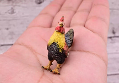 Stunning Antique Austrian Vienna Cold Painted Bronze of Little Rooster9
