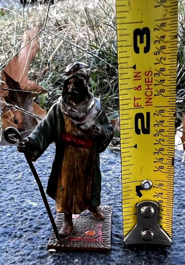 Antique Austrian Vienna Cold Painted Bronze Figure of Bedouin Arab Man9