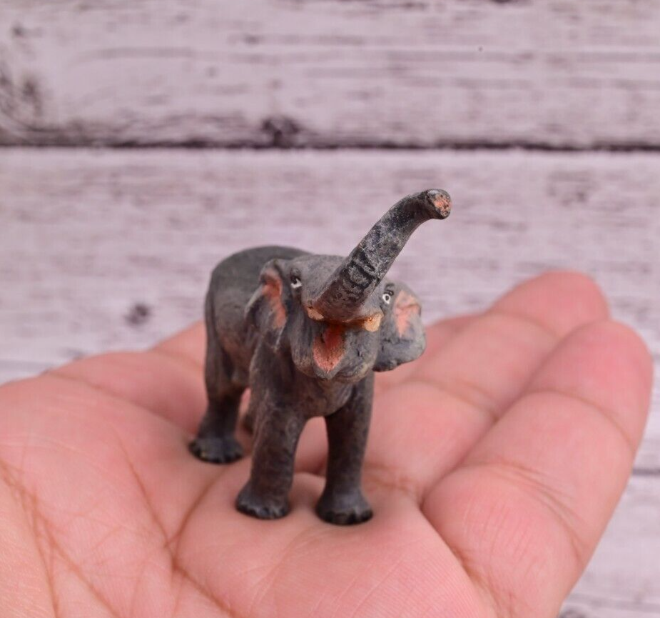 Gorgeous Antique Austrian Vienna Cold Painted Bronze Figure of Elephant2