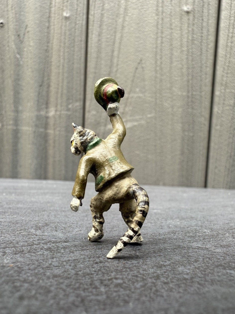 Wonderful Austrian Vienna Cold Painted Bronze Figure of a Cat Gentleman4