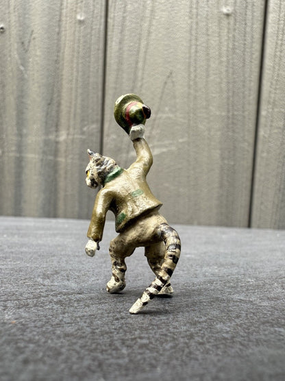 Wonderful Austrian Vienna Cold Painted Bronze Figure of a Cat Gentleman4