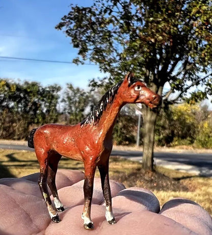 Original Antique Austrian Vienna Cold Painted Bronze Figure of Horse3