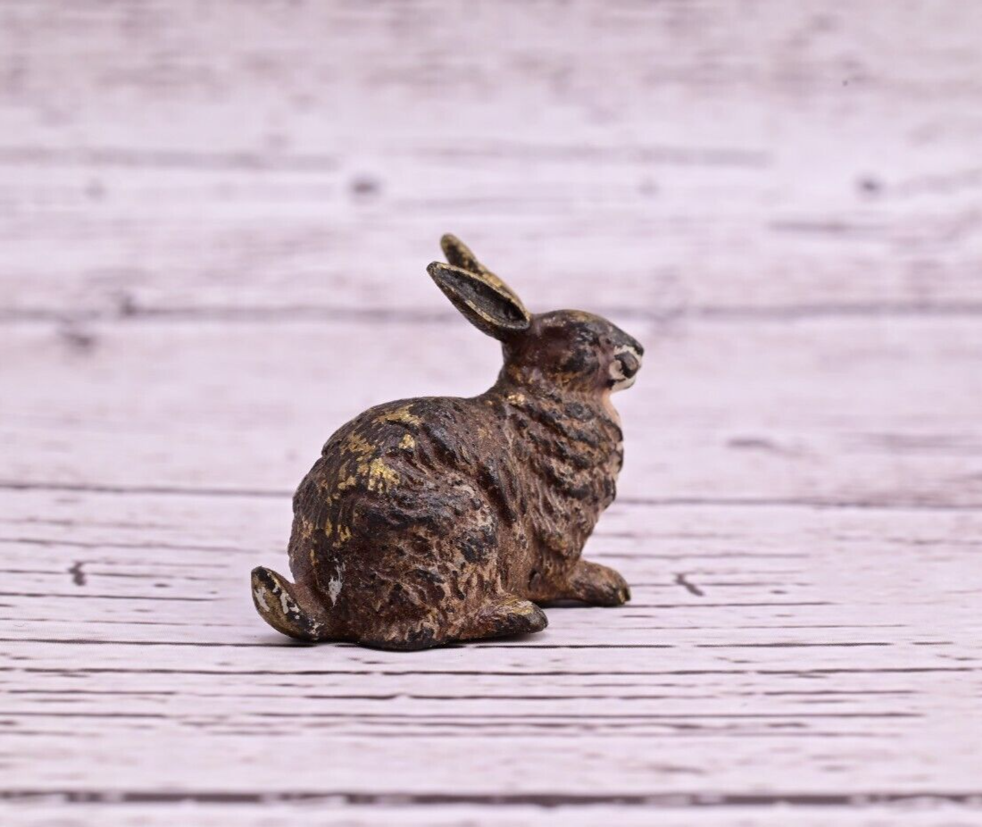 Fine Quality Antique Cold Painted Austrian Vienna Bronze Figure of Rabbit7