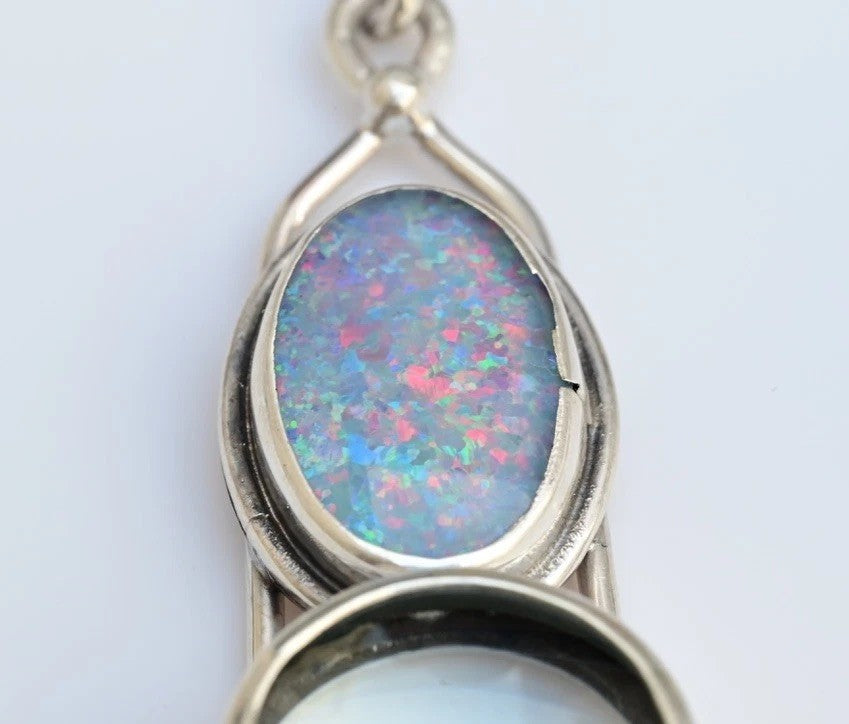 Sterling Silver Southwest Jewelers Loupe with Blue Glass Opal2