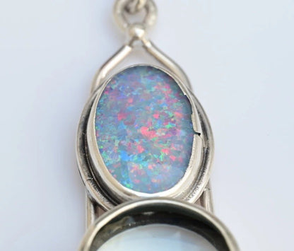 Sterling Silver Southwest Jewelers Loupe with Blue Glass Opal2