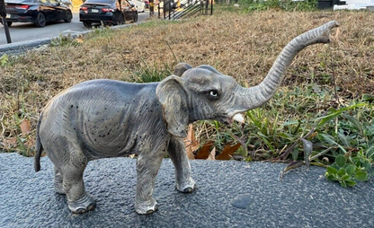 Very Large Antique Austrian Vienna Cold Painted Bronze Figure of Elephant3