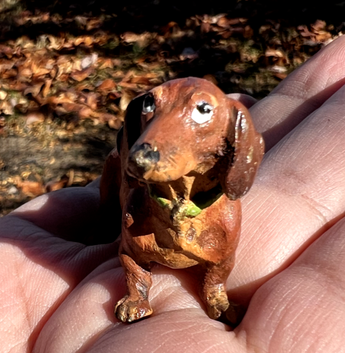 Gorgeous Antique Austrian Vienna Cold Painted Bronze Figure of  Dachshund Dog17