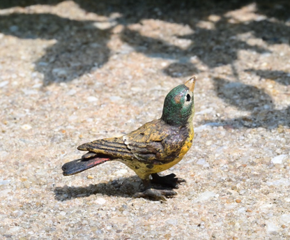 Super Cute Miniature Austrian Vienna Cold Painted Bronze Bird Figure of Robin6