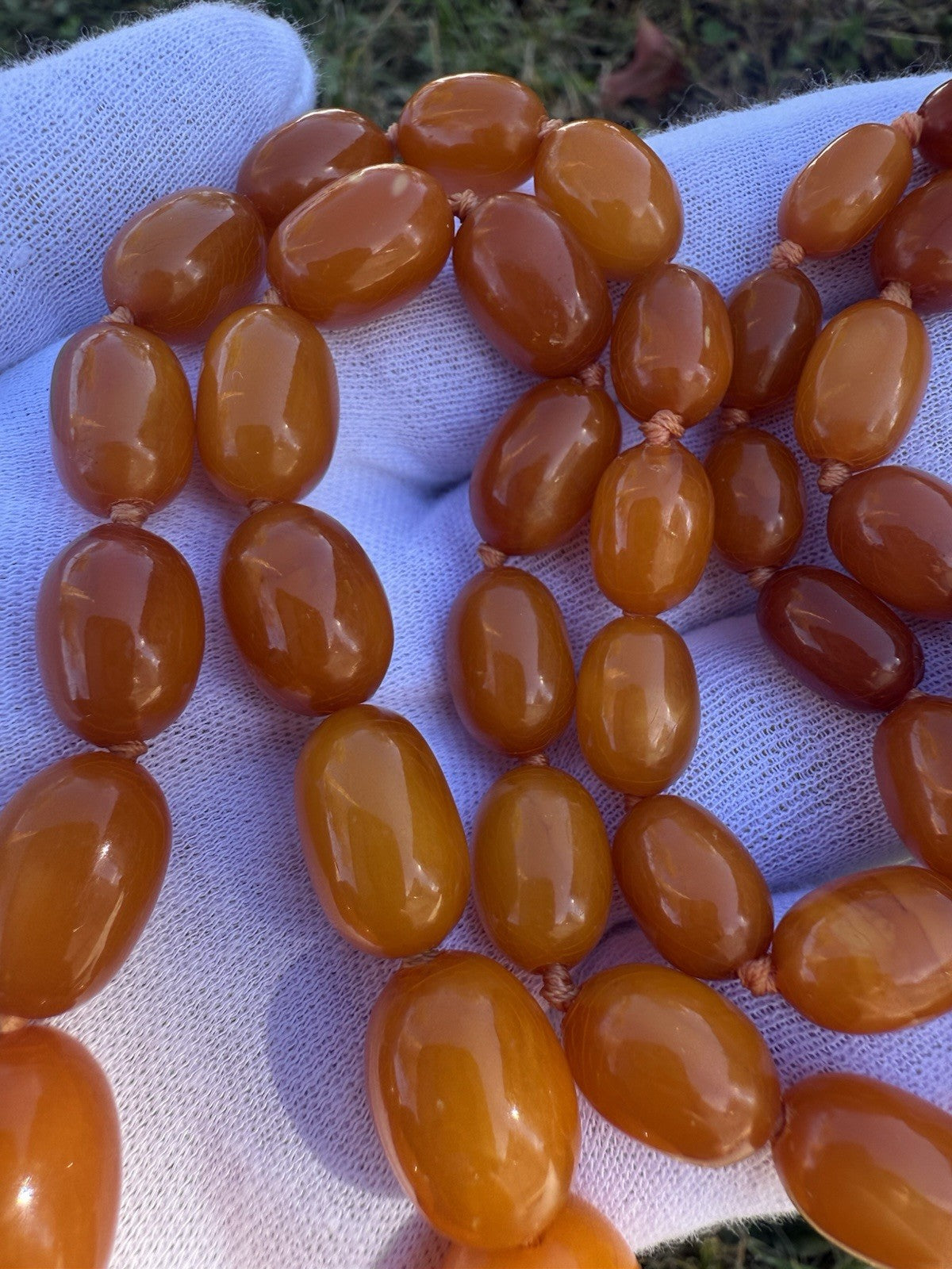 Wonderful Antique / Vintage Natural Butterscotch Amber Necklace2