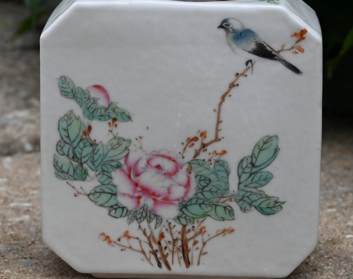 Rare 1900s Chinese Famille Rose Porcelain Tea Containers By Huacha Co. *Marked*3
