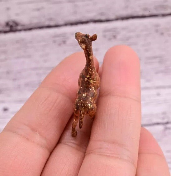 High Quality Antique Austrian Vienna Cold Painted Bronze Figure of Small Giraffe14