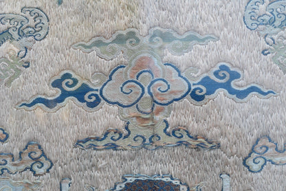 Stunning Glass Framed Ming - Early Qing Dynasty Silk Altar Panel W/ Dragons7