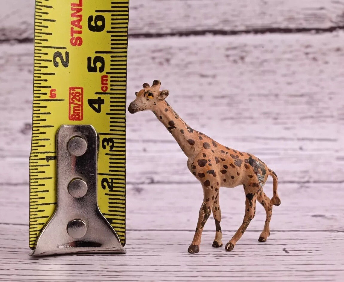 Nice Old Antique Austrian Vienna Cold Painted Bronze Figure of Giraffe9