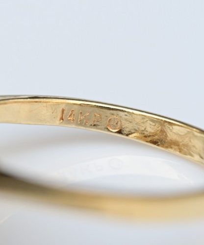 Gorgeous 14K Gold Ring with Natural Sapphire Center & Halo of Diamonds IGI Cert3