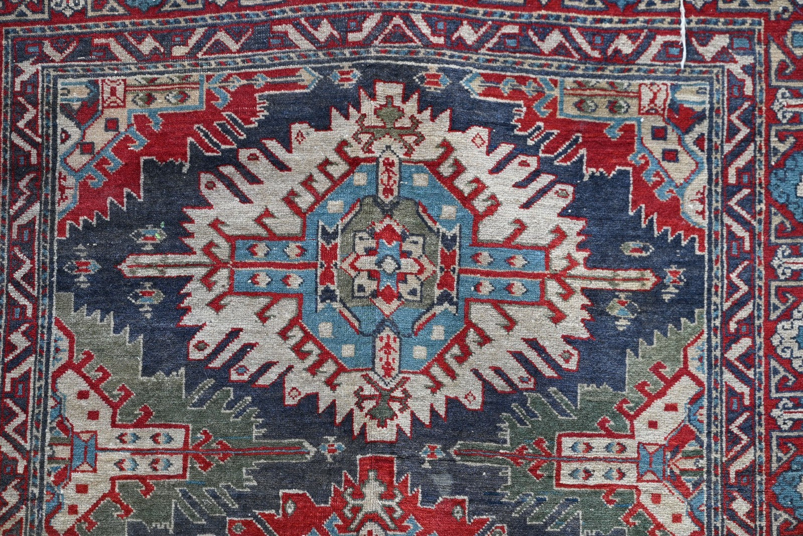Gorgeous Handmade Mid - 20th Century Caucasian Kazak 6' x 4' Area Rug13