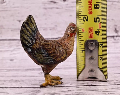 Original High Quality Antique Austrian Vienna Cold Painted Bronze of Hen9