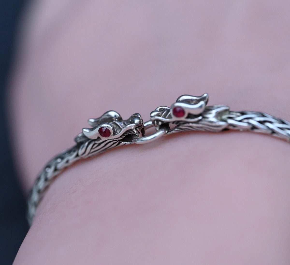 Original John Hardy Naga Dragon Sterling Silver Bracelet0