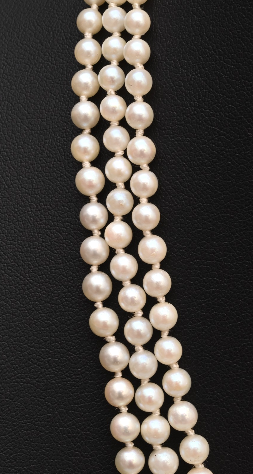 Elegant yet Simple Multi-Strand Cultured Pearl Beaded Necklace w/ 14k Clasp4