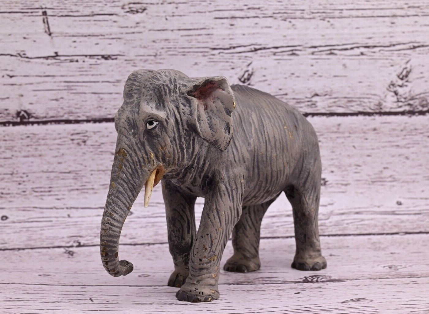 Majestic Antique Austrian Vienna Cold Painted Bronze Figure of Elephant1