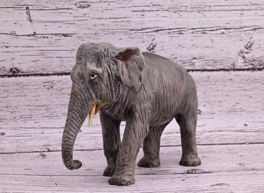 Majestic Antique Austrian Vienna Cold Painted Bronze Figure of Elephant1