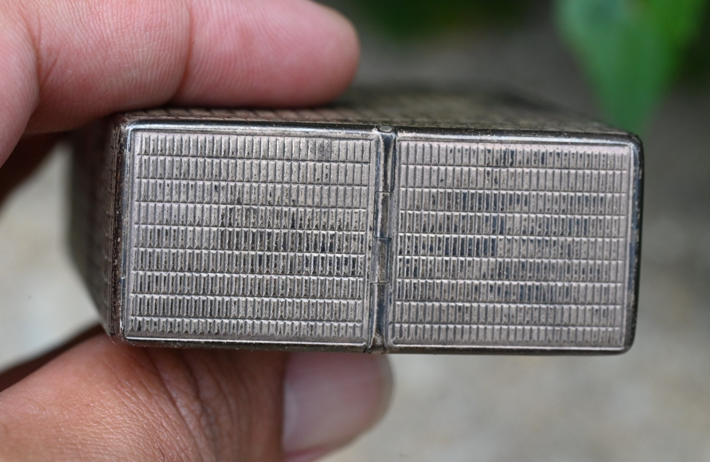 Vintage or Antique Sterling Silver Cigarette / Cigar Safe Case3