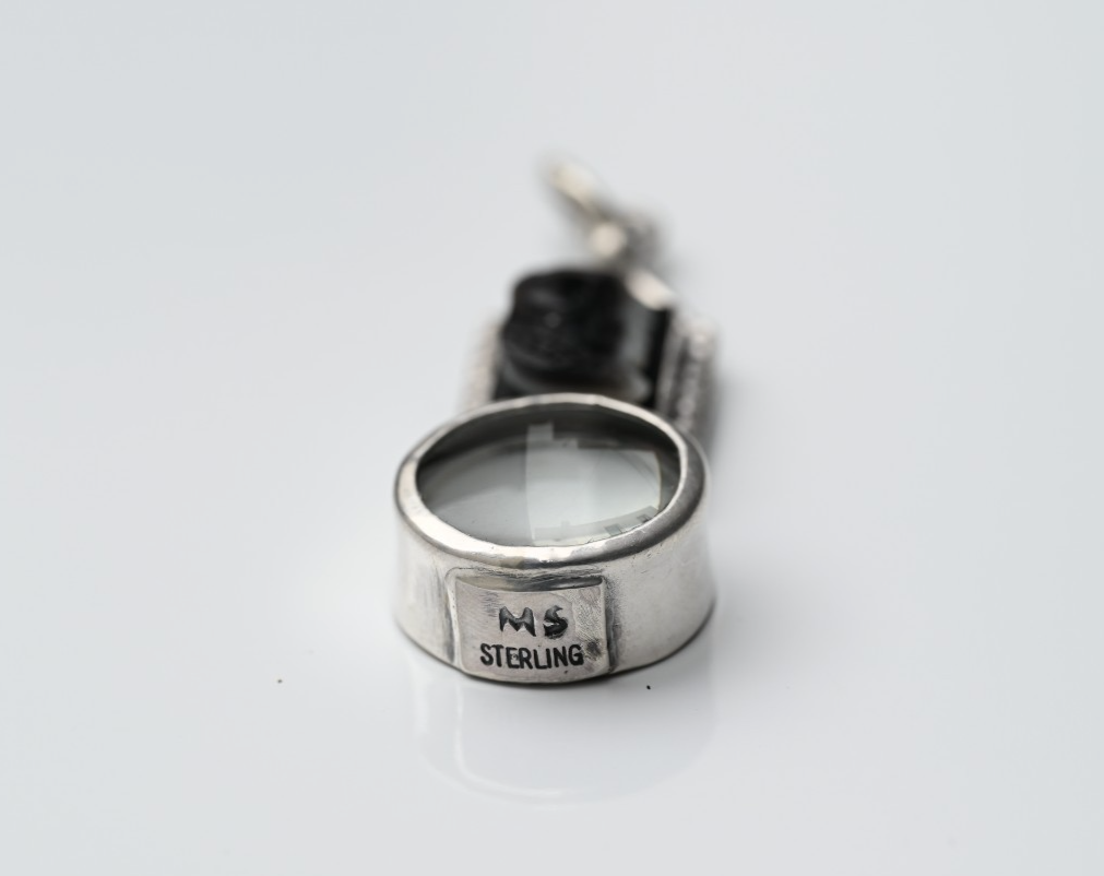 Sterling Silver Southwestern Jewelers Loupe with Black Onyx Roman Intaglio3
