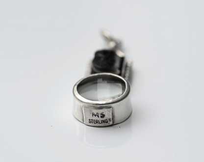 Sterling Silver Southwestern Jewelers Loupe with Black Onyx Roman Intaglio3