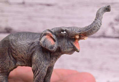Gorgeous Antique Austrian Vienna Cold Painted Bronze Figure of Elephant1