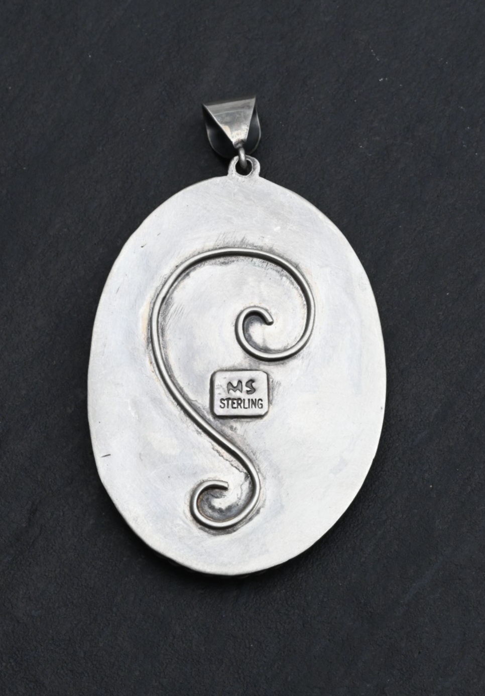 High Quality Sterling Silver Southwestern Pendant with Cowboy Jasper Boot4