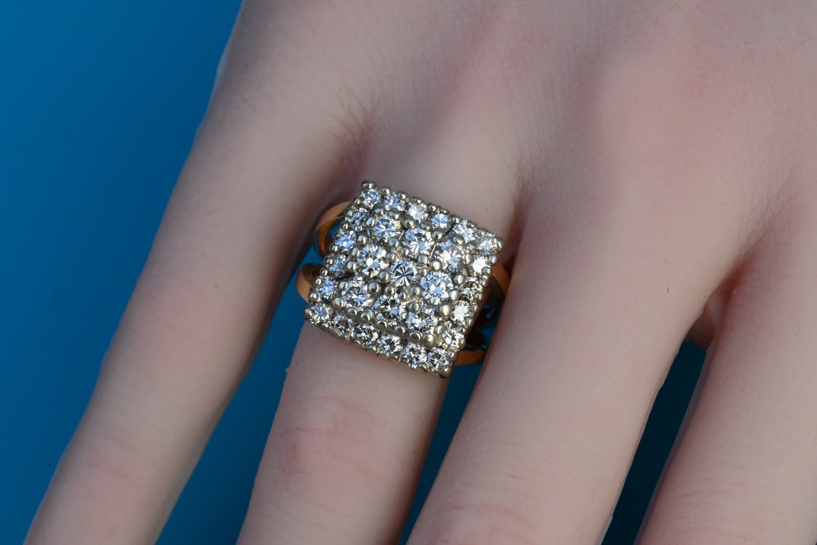 Gorgeous 14k Yellow Gold Ring W/ Natural High Quality Diamonds1