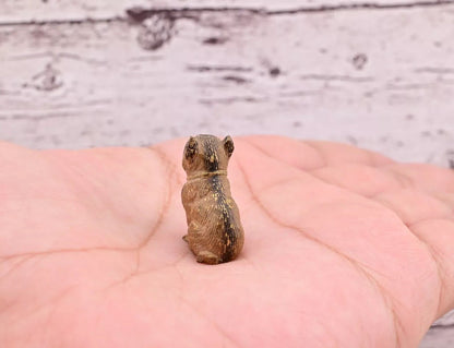 Super Tiny Antique Austrian Vienna Cold Painted Bronze Figure of Detailed Pug2