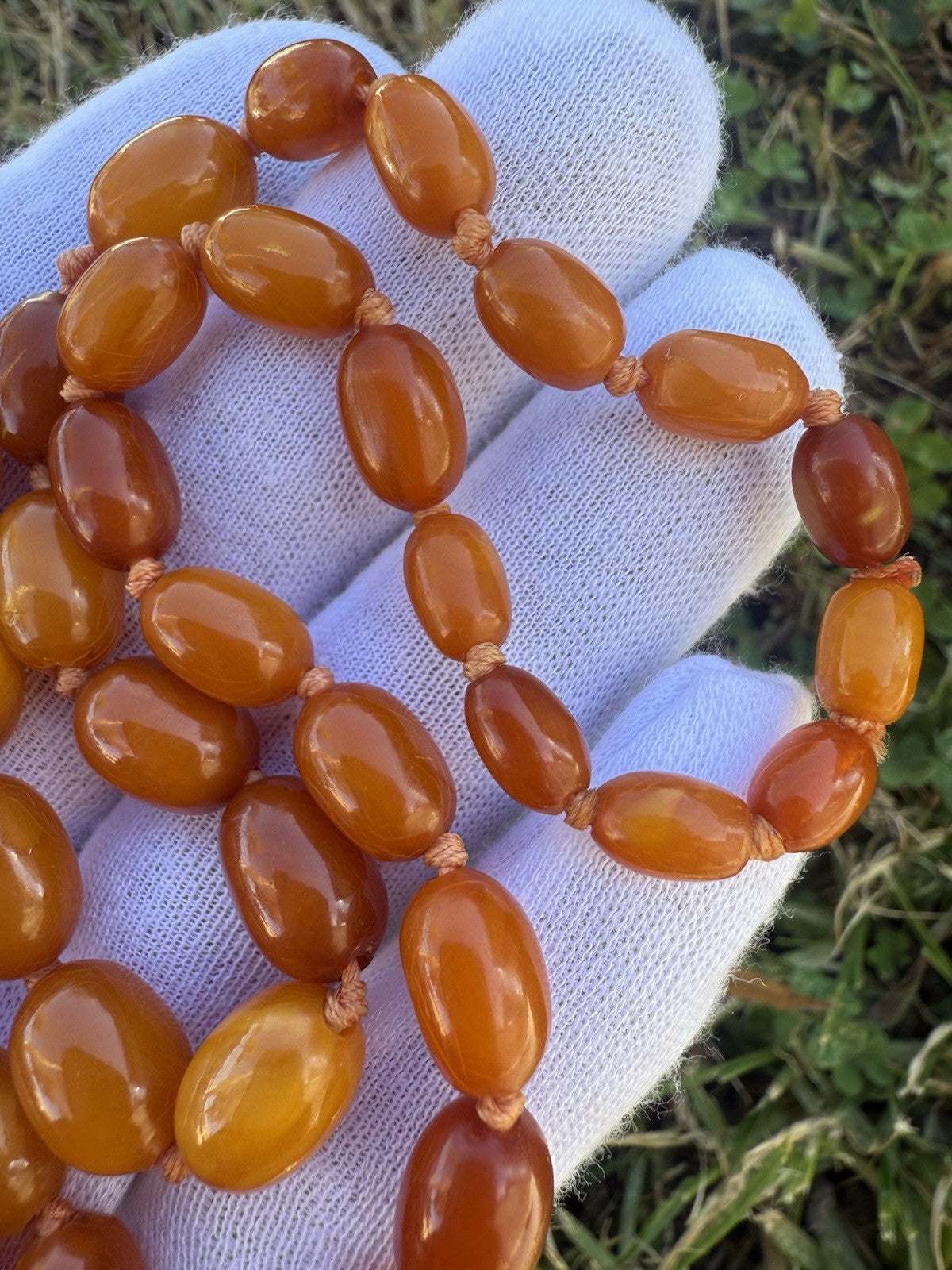 Wonderful Antique / Vintage Natural Butterscotch Amber Necklace4