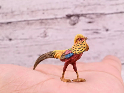 Attractive Antique Austrian Vienna Cold Painted Bronze Figure Golden Pheasant6
