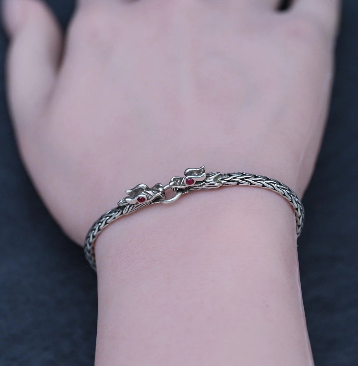 Original John Hardy Naga Dragon Sterling Silver Bracelet1